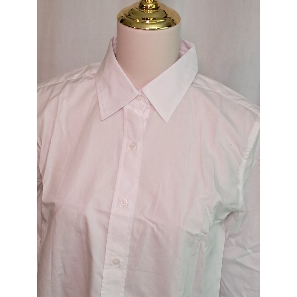 J.Crew Jules Classic Fit Cotton Poplin Shirt White PLEASE READ CN474 Size 6 NWT - Picture 3 of 10